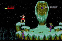 une photo d'Ã©cran de Mamono Hunter Yohko sur Sega Megadrive